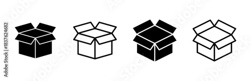 Box icon set. box vector icon, package, parcel