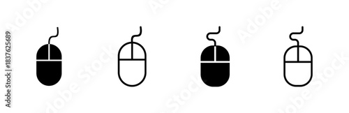 Mouse icon set. click icon vector. pointer icon vector.