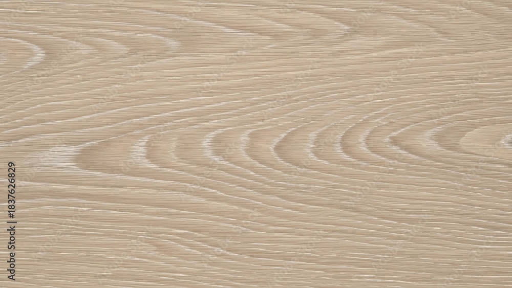 Naklejka premium Close-up view of a light-colored wood grain with prominent, wavy patterns and a natural texture.