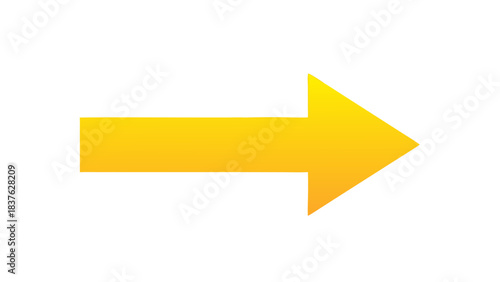 Golden Arrow Symbol Pointing Right on a Black Background with Subtle Gradient Lighting