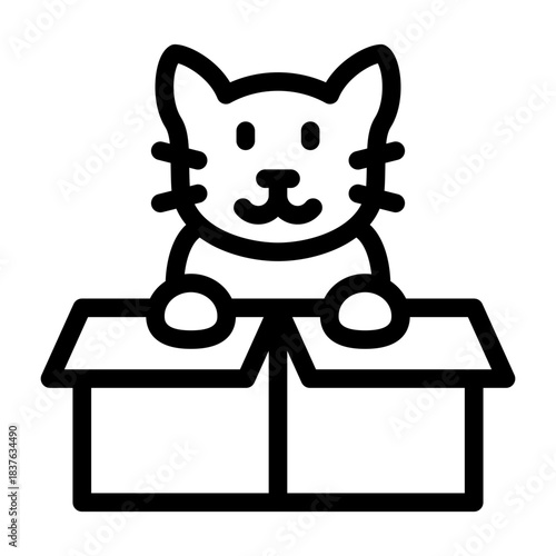 pet rescue icon line
