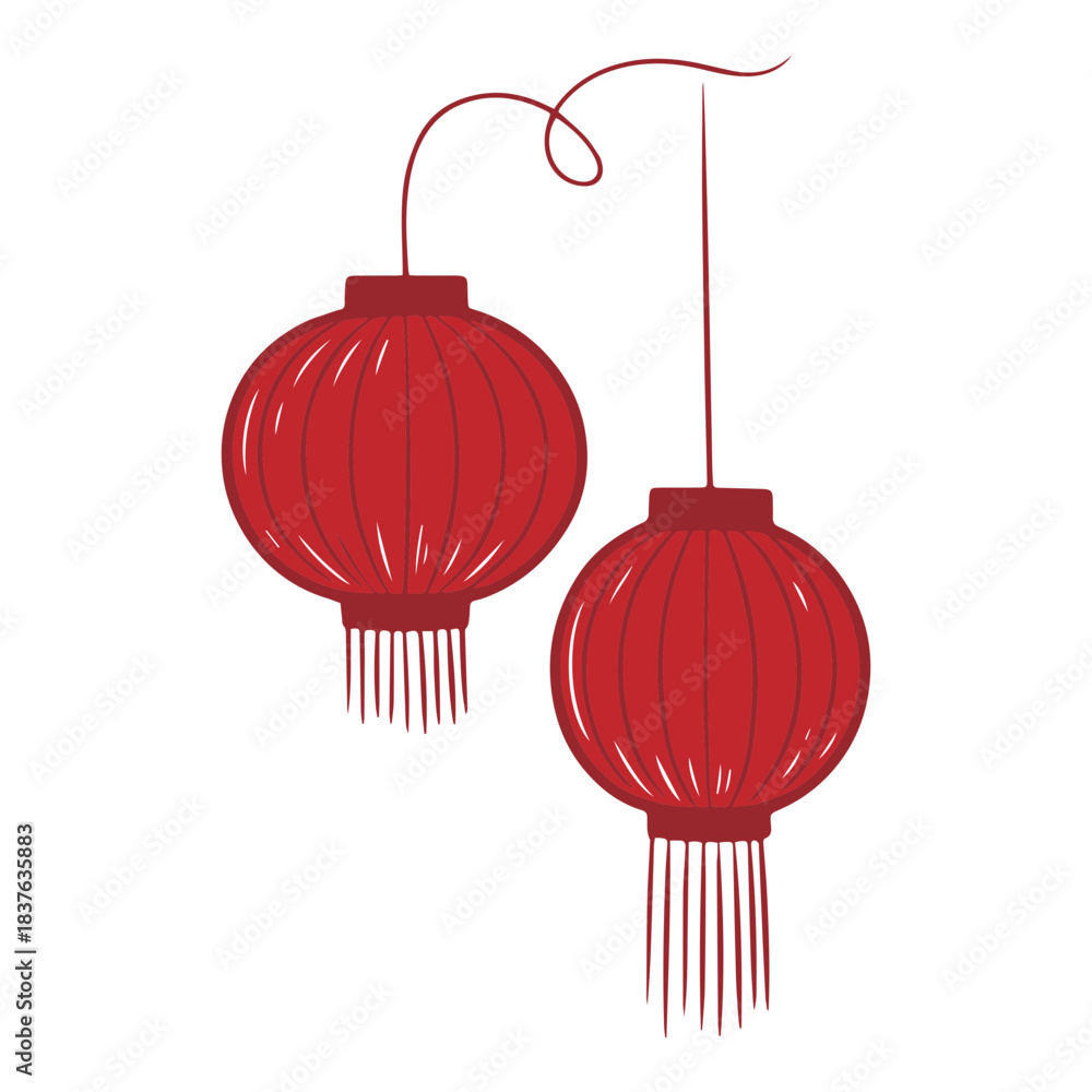 Obraz premium Red Chinese Lantern Decoration