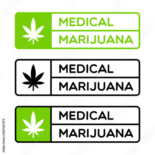 Vector Medical Marijuana Food Label