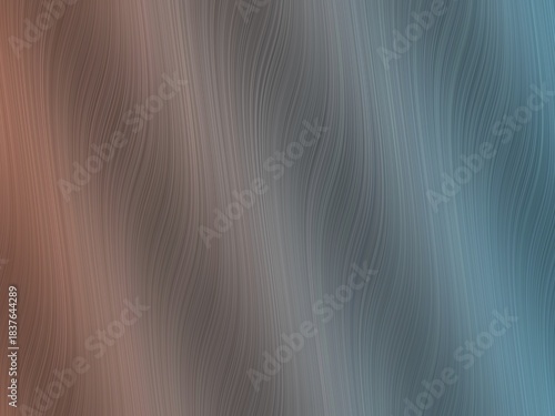 An abstract background shows flowing curves in brown and blue.