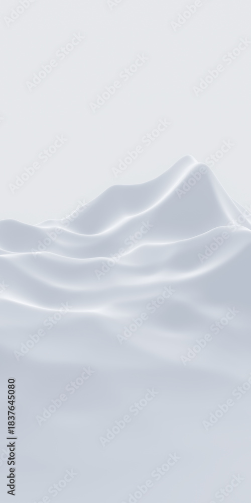 Obraz premium Abstract White Snow Mountain Range 