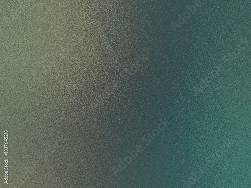 A textured gradient shifts from olive green to deep teal.
