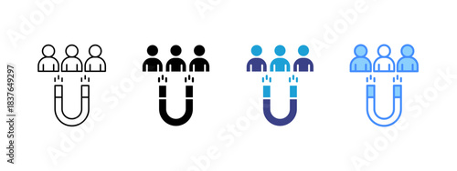 Lead Generation icon set multiple style collection