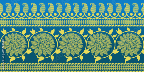 beautiful graphic saree design and this sari design is in Indian style which is for textile fashion industry and it can be used as wallpaper backdrop and website bg this style is originated in india