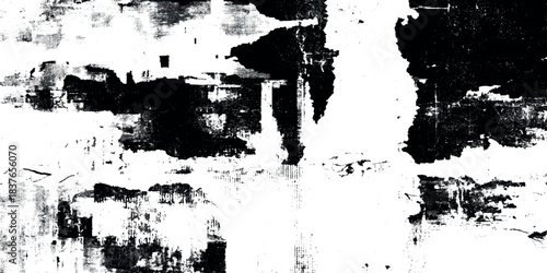 Black and white abstract background featuring a mix of sharp, angular geometric shapes use as a creative overlay, poster background.