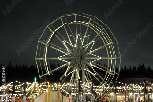 ferris wheel at night