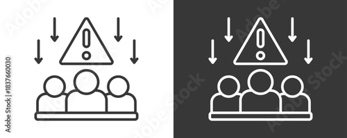 Crisis Response Icon Set Vector Collection Isolated In Black And White