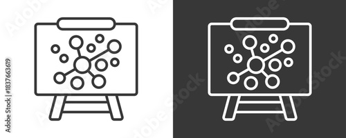 Clustering Icon Set Vector Collection Isolated In Black And White