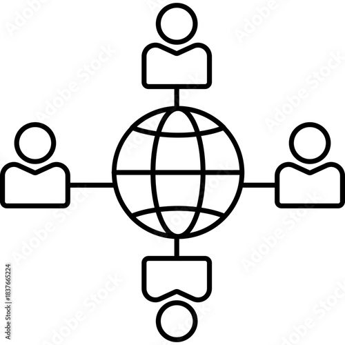 Business Meeting Icon Illustration