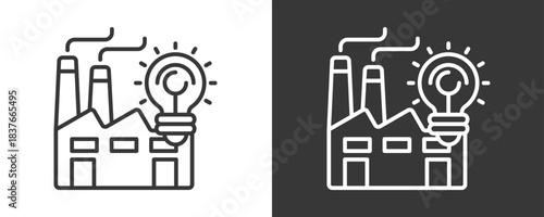 Innovation Icon Set Vector Collection Isolated In Black And White