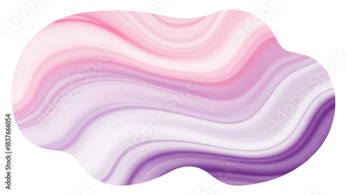 Abstract flowing wave in blended pastel colors forming soft shapes