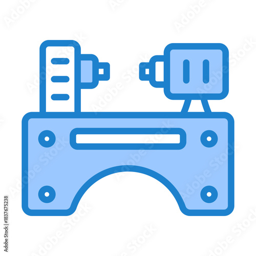 Lathe Icon - Blue Style