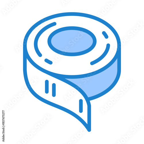Steel Coil Icon - Blue Style
