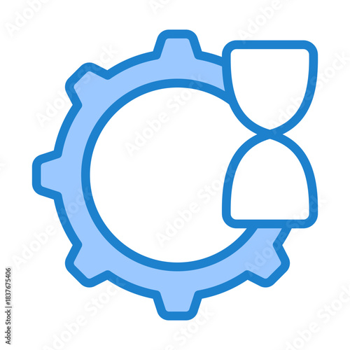 Efficiency Icon - Blue Style