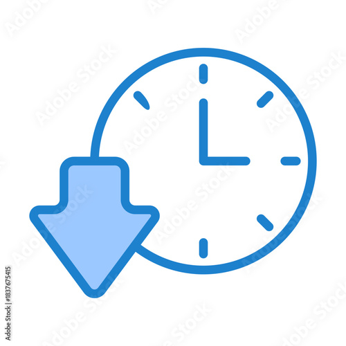 Downtime Icon - Blue Style