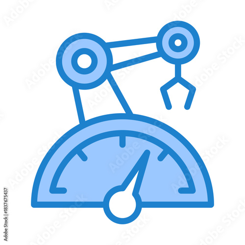 Overall Equipment Effectiveness Icon - Blue Style