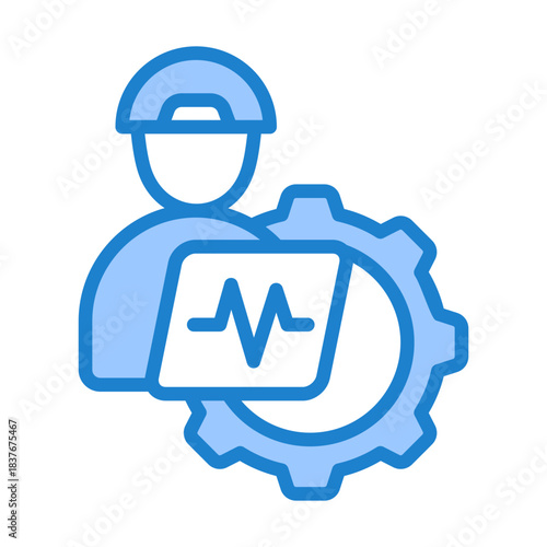 Engineer Icon - Blue Style