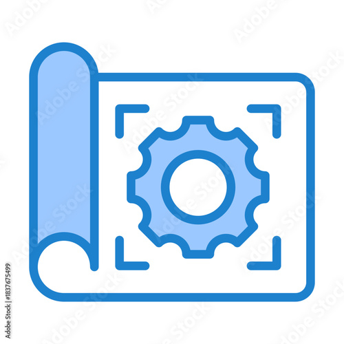 Blueprint Icon - Blue Style