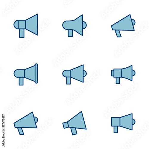 Megaphone icon vector isolated on white background. Loudspeaker icon vector. Volume icon