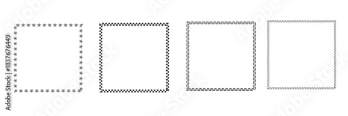 Decorative square frames for design projects
Hand-drawn  square borders with various decorative edges, ideal for invitations, labels, wedding, scrapbooking, social media graphics, and craft design.