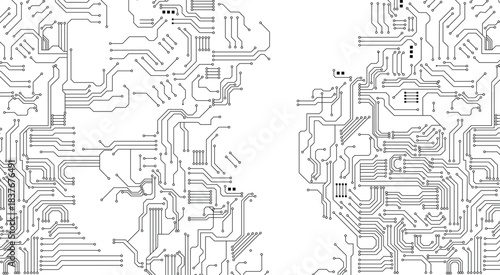 Circuit technology background with hi-tech digital  illustration