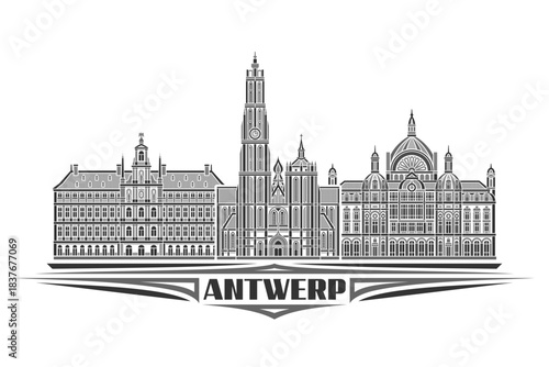 Vector illustration of Antwerp