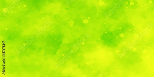 Bright spring nature background with soft green bokeh and sunlight effect