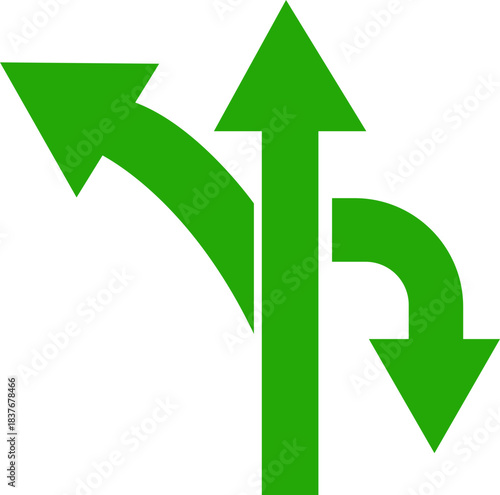 Way Direction Arrow Sign Icon. Road navigation arrows. Driving direction mark, location point crossroad. Way direction arrow sign. Vector illustration. Traffic way icon isolated Road arrow.