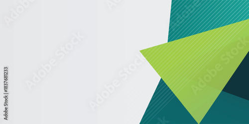 Green white yellow presentation background with copy space. Vector illustration for corporate, business, wedding, talks, and beauty contest