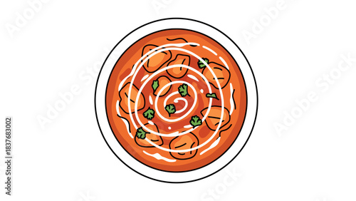 Delicious Spaghetti Pasta with Tomato Sauce and Fresh Basil