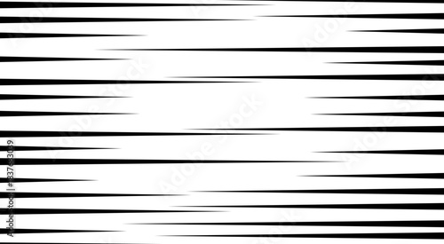 Straight speed lines repeating pattern. Black and white diagonal stripes