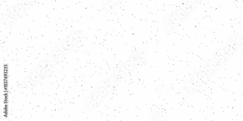 Vector textured white paper texture background and terrazzo flooring texture. Grunge old pattern surface closeup stucco rough wall.