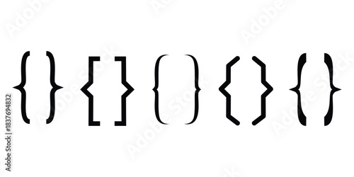 Simple different bracket set