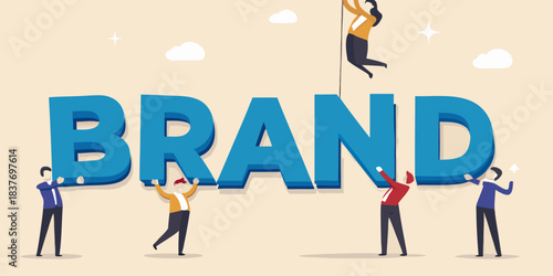 Building a strong brand identity with teamwork and collaborative effort