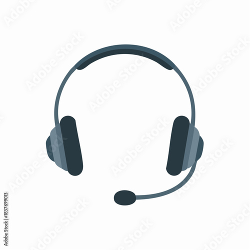 Headset with microphone for communication.