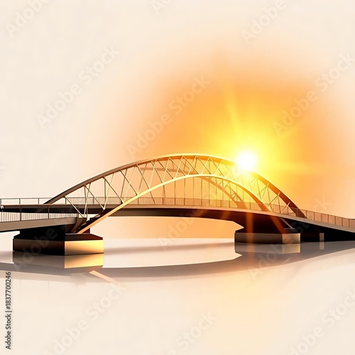 railway bridge over the river