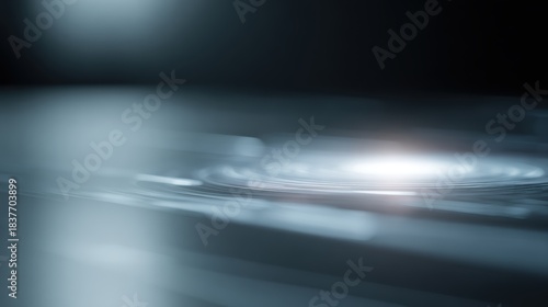 Futuristic AI interface glowing on transparent hologram screen, modern digital workspace atmosphere, high-tech minimal design