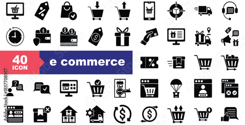 e commerce icon set