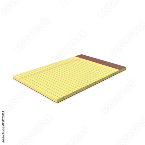 Yellow Lined Writing Pad