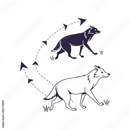 Directional Arrow Accent Character