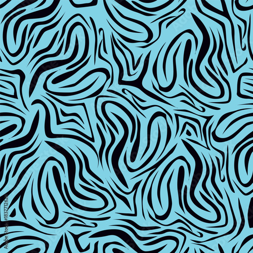 Seamless floral pattern, liberty ditsy print with cute large botany in retro folk style. Beautiful botanical design of hand drawn wild plants: flowers, leaves on black background. Vector illustration
