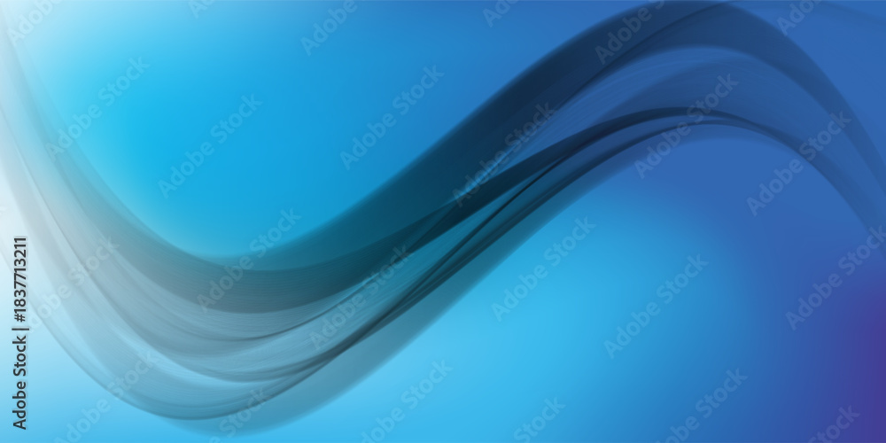 Fototapeta premium Minimalist banner background, pastel colorful, Light Blue gradations. Circle effect style geometric, abstract background. Vector Illustration