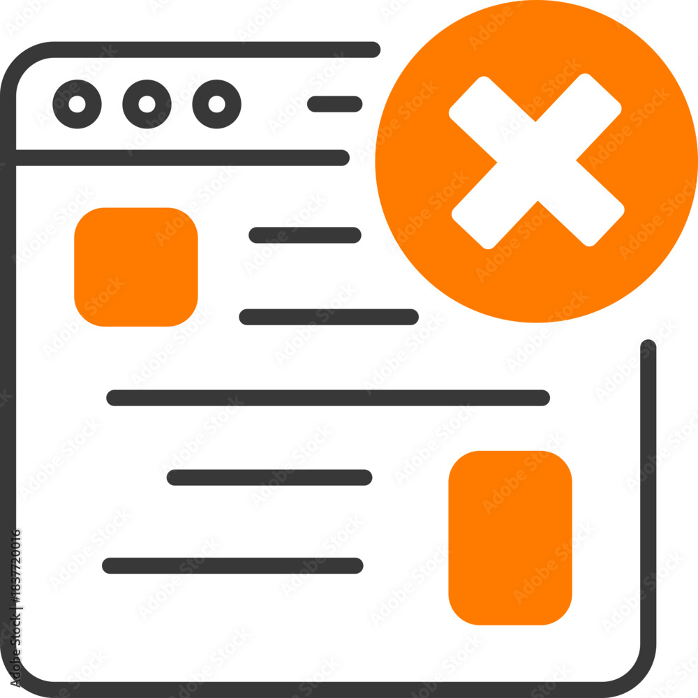 Obraz premium Wrong Webpage