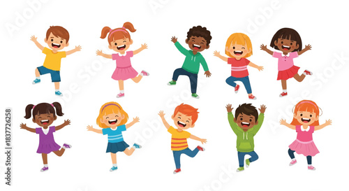 Happy Children Playing Together