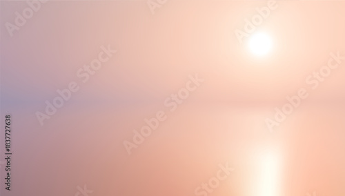 Luxury blurred sunset sea background. Rich amber or blue tones for corporate branding, website, presentation. Perfect for artistic book covers, music album art, poster design. Abstract vector backdrop