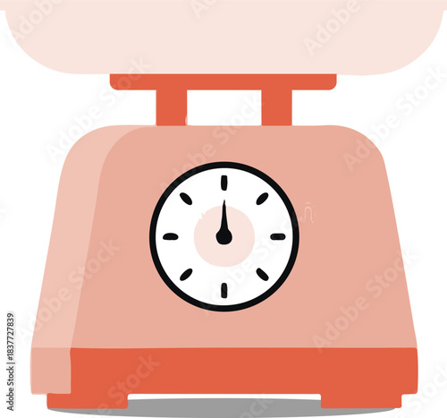 Precise Balance: A close-up view of an elegant kitchen scale, ready to precisely measure ingredients, embodying precision and culinary excellence.